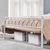 Yaheetech Queen Size Metal Bed Platform Simple Industrial Style Bedroom