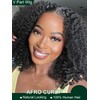 KLAIYI EasiContour V Part Wig Human Hair 4C Kinky Curly