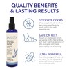 PURA D'OR Organic Shoe & Foot Odor Eliminator Spray (8oz)