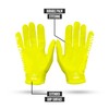 Nxtrnd G1 Youth Football Gloves, Kids Sticky Receiver Gloves (Neon