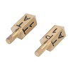 2PCS 6 Sides Rotary Dice with Shank Solid Metal Gyroscope