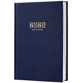 2025 Daily Planner - Daily Planner One Page Per Day, JAN - DEC 2025, Page A Day Calendar, Agenda for 365 Days, 2025 Planner for Organizing, 5.8" x 8.4", Blue