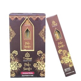 Triskel Resin Premium Incense Sticks Hand Rolled and Hand Crafted Box for 12 Packs (Palo Santo)