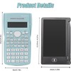 KK-82MS-B/KK-82MS-D Portable Engineering Scientific Calculator with 4.4 Inch LCD Erasable