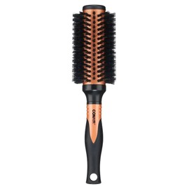 Conair Copper Collection Pro Round Brush – Mixed Boar Bristles – Medium Barrel – Smooths, Volumizes & Adds Shine – Heat-Resistant & Anti-Frizz Hair Styling Tool for Blow-Drying – All Hair Types