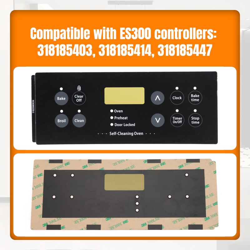 Gopayia Replacement 316220805 Control Board Overlay for Frigidaire Range Stove
