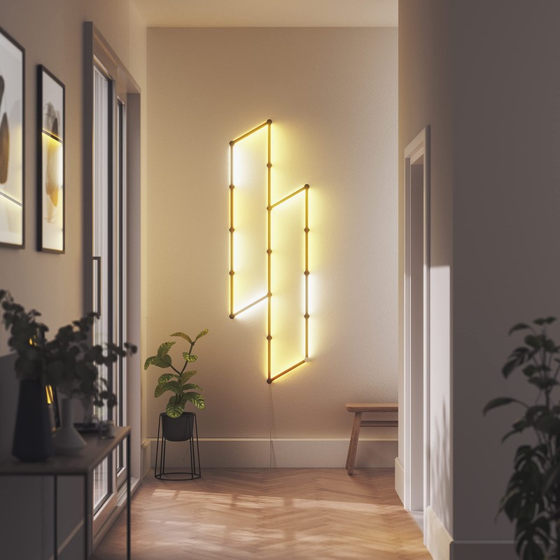 Nanoleaf Lines Skins, Matte Black, 9 Pack, Multicoloured (Rgbw)