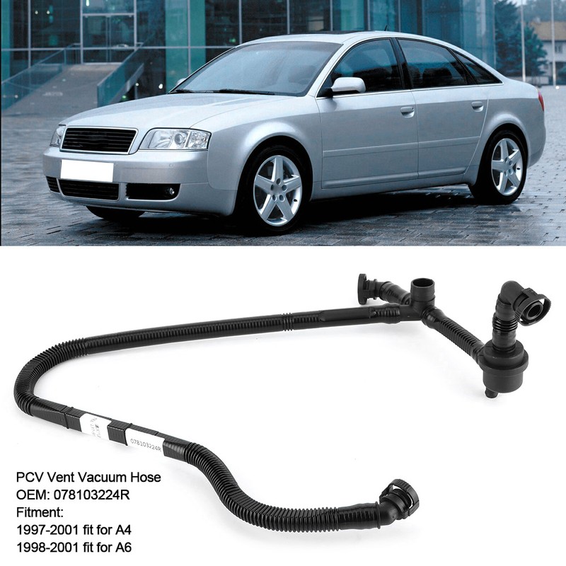 PCV Vent Vacuum Breather Hose 078103224R Replacement Fit for A4