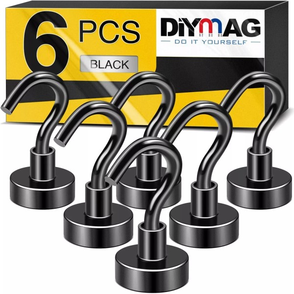Magnetic Hook 6 Pack 25 LBS Magnetic Hooks Heavy Duty