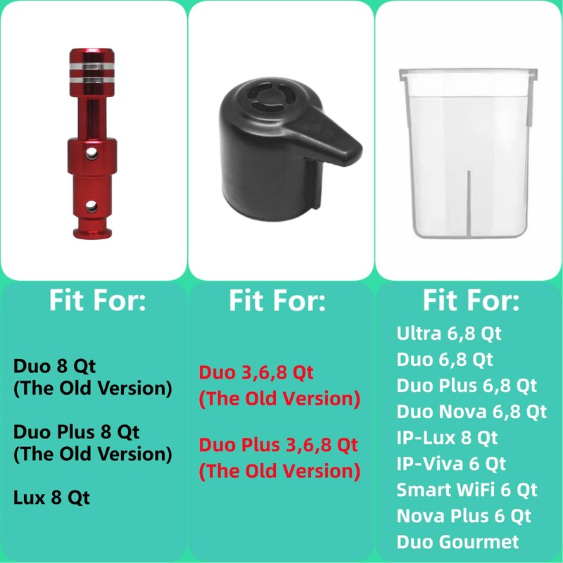 11PCS Replacement Parts for Instant Pot Old Version Duo/Duo Plus