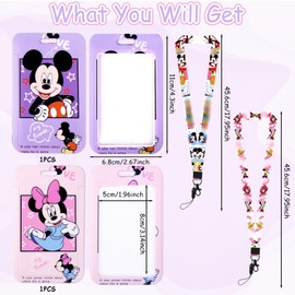 Ausweishülle mit Band, 2 Stücke Kartenhalter Kinder Schlüsselband Personalisiert Fahrkartenhülle Busfahrkarten Kartenhülle Hartplastik Lanyard mit Kartenhülle Card Sleeves