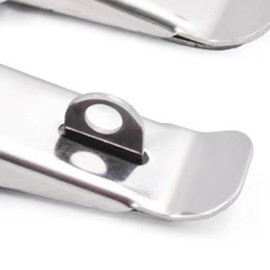 Stainless Steel Tension Clasp with Screws, 56mm Lever Clasp, Spring Toggle Latch Hasp, Catch Clamp Clip, Box Closure, Cap Lock for Toolbox Drawer Chest Case Cabinet (4, 56 mm)