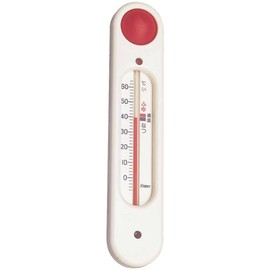 Empex TG-5101 Meteorological Thermometer, Energiko, Floating Water Thermometer, Analog, Made in Japan, White, 6.9 x 1.4 x 0.9 inches (17.6 x 3.6 x 2.3 cm)