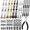 Haraqi Pack of 105 Zip Repair Kit, Zip Repair Kit,