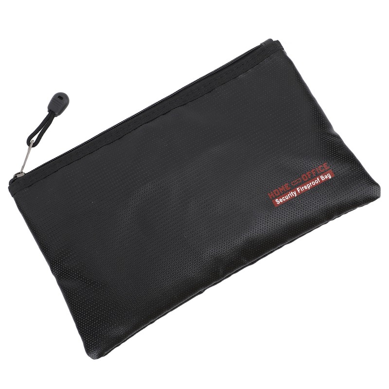 Fireproof Document Bag Portable Waterproof 800℃ High Temperature Resistant Zipper