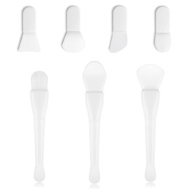 Snmzlc 7 Pcs Silicone Face Mask Brush,makeup spatula,mask applicator tool, Applicable to facial mask mud, mud facial mask DIY、 Styling facial mask, body cream and BB cream US252