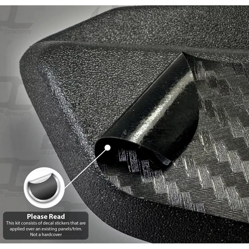 Decal Concepts Sur-Ron Carbon Fiber Battery Cover Accent Decal Kit