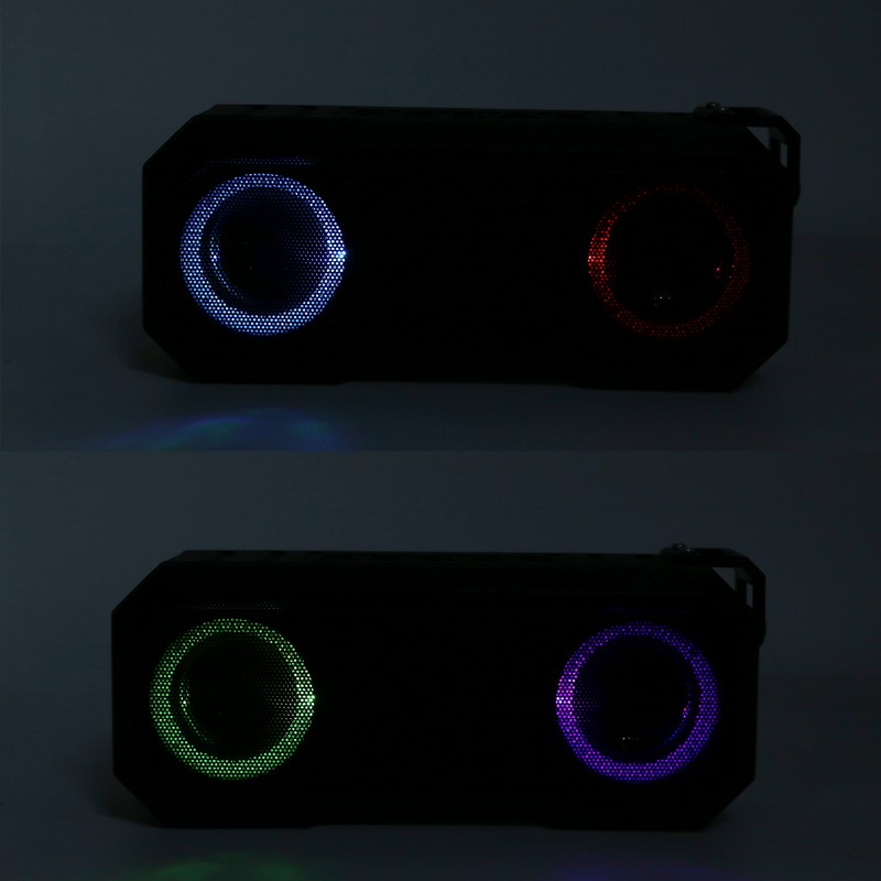 Wireless Bluetooth Speaker IPX7 Waterproof Flash Light Speaker Bass Stereo