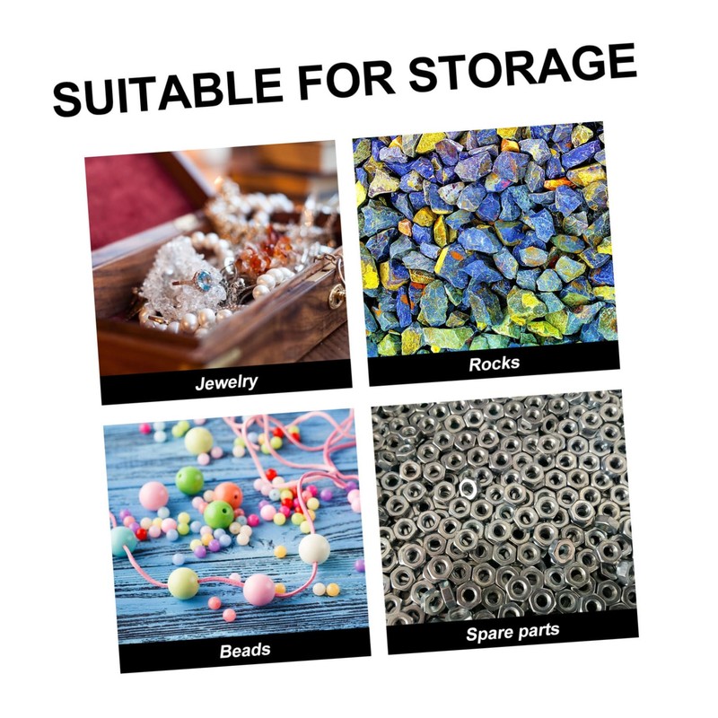 TEHAUX Stackable Storage Boxes 12-Compartment Removable Dividers PP Storage Box