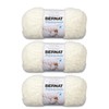 Bernat Pipsqueak Vanilla Yarn - 3 Pack of 100g/3.5oz -