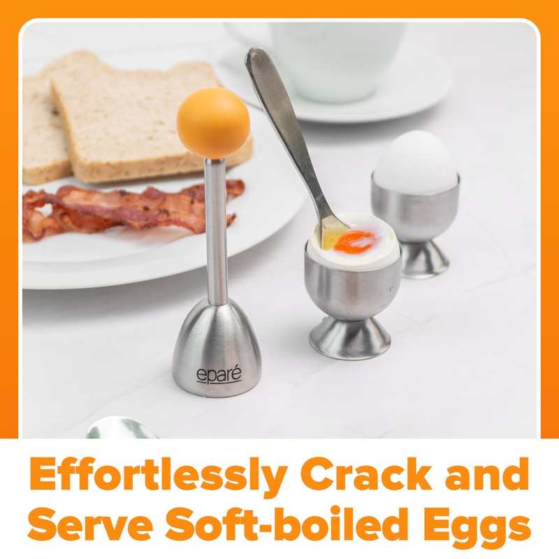 Eparé Egg Topper Cutter Set – Stainless Steel Egg Cracker