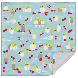 Prairie Dog Hand Towel, Green, 9.4 x 9.4 x 0.4 inches (24 x 24 x 1 cm), Plus Swimmer, Handkerchief TIO-542