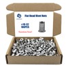 #10-32 100PCS SAE Rivet Nut Ass 304 Stainless Steel Flat