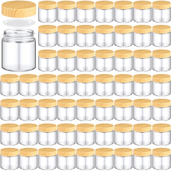 Norme 64 Pcs Glass Jars with Lids Empty Small Glass