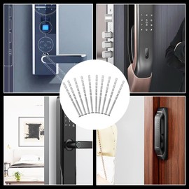 Tiamorph 30pcs Door Handle Fixing Screws 80mmx4mm,Carbon Steel Door Handle Screws Connecting Fixing Bolts for Doors Cabinet Drawers(Silver)