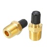 Woetwoat Brass Light Compressor, Air Compressor Valve, 1/4 Inch NPT