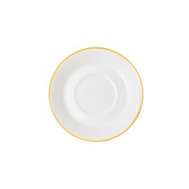 Villeroy & Boch Signature Château Septfontaines Espresso Saucer, Diameter 12.5 cm, White/Gold