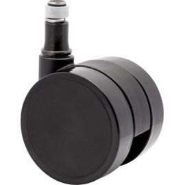 WAGNER 02173561 Swivel Chair Castors / Office Chair Castors Set of 5 - Hard Design - Diameter 50 mm, Height 55 mm, Interval Braked, Pin 11 x 20 mm, Load Capacity 50 kg/Roll - Made in Germany