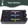 4 Pcs Shampoo Conditioner Dispenser, 3 Chamber 3x420ml Shower Soap