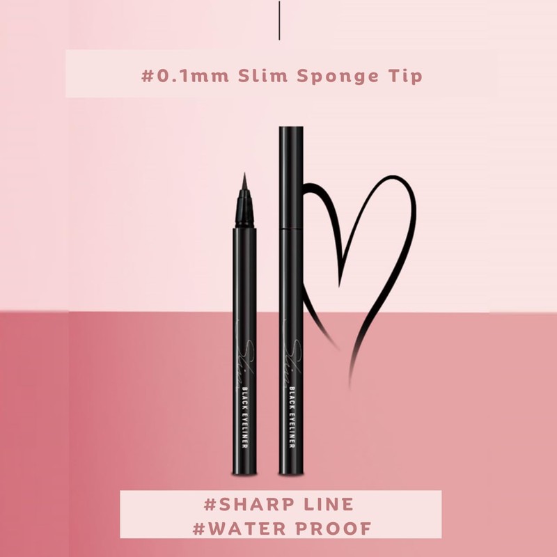 [thebom] Ultra-Fine Slim Eyeliner Waterproof Liquid Eye Makeup (Brown, 1ea)