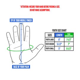 Nxtrnd G1 Youth Football Gloves, Kids Grippy Receiver Gloves