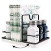 Janxin Rotating Napkin Holder, White Napkin Dispenser for Worktop, Napkin