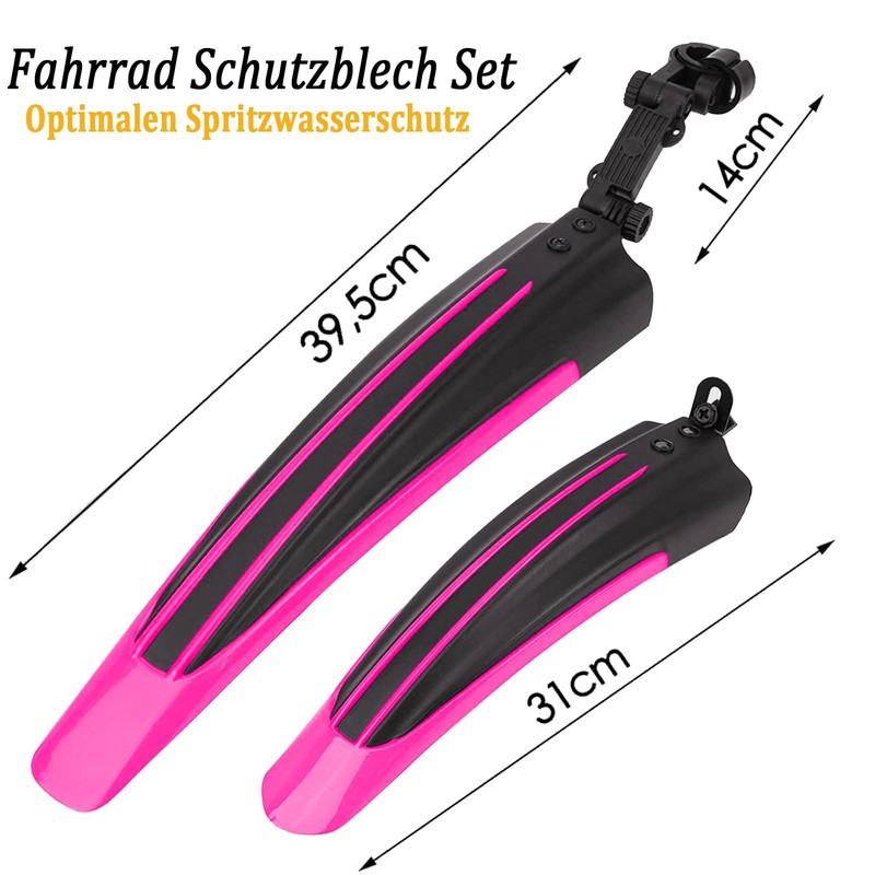 Bike Mudguard Set Adjustable Full Cover Thicken Widen Bicycle Fenders