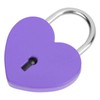 Padlock, Metal Heart Shaped Lock with Key, Metal Lock for
