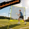 Qryovsa 2-in-1 Portable Pickleball Trainer: Rebounder & 6FT Mini Net
