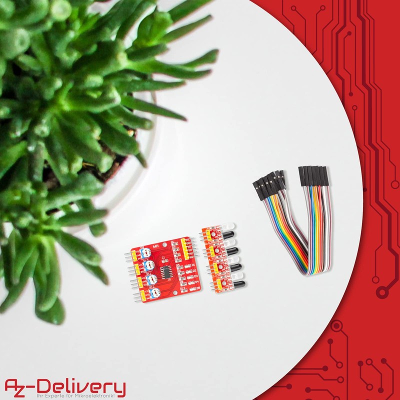 AZDelivery 3 x 4 Channel Infrared Obstacle Sensor with Digital