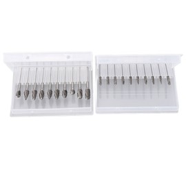 20Pcs Tungsten Carbide Carving Bits Double Cut Rotary Burr Set for DIY Woodworking Engraving Drilling 1/8in Shank