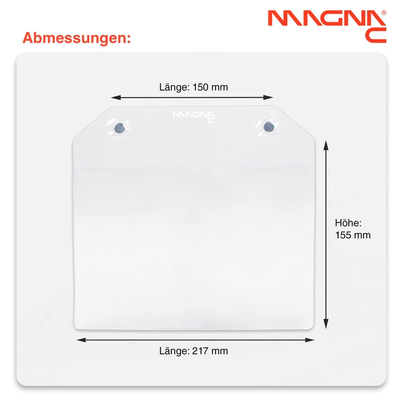 Magna-C® Magnetic Case with Strong Neodymium Magnets | Transparent Document