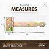 DOJA Barcelona T-Hinges 238 x 84 mm Pack of 4