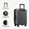 LEVEL8 Grace Carry On Luggage, 20 Inch Hardside Suitcase, Abs+Pc