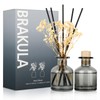 Brakula 2 Pack Reed Diffuser, White Jasmine + Eucalyptus &