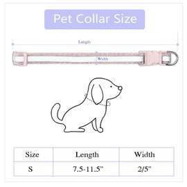 Rypet Puppy ID Collars 12 Pcs - Soft Nylon Adjustable Reflective Identification Collars for Newborn Pets