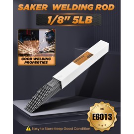Saker E6013 Welding Rod 1/8'' 5LB Carbon Steel Stick Welding Electrodes