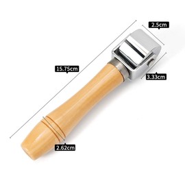WUTA Edge Roller Leather Craft Glue Laminating Tool Leather Edge Creaser & Smoother Steel Iron Roller 26mm