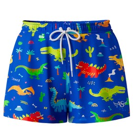 Angel season Toddler Boys Swim Trunks Kids Swimsuits for Boys Swimming Bathing Suits Quick Dry Kids Board Short Blue Dinosaur Size 3t 4t