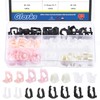 Glarks 80Pcs 3/8" 5/16" 8 Sizes Fuel Line Retainer Clips